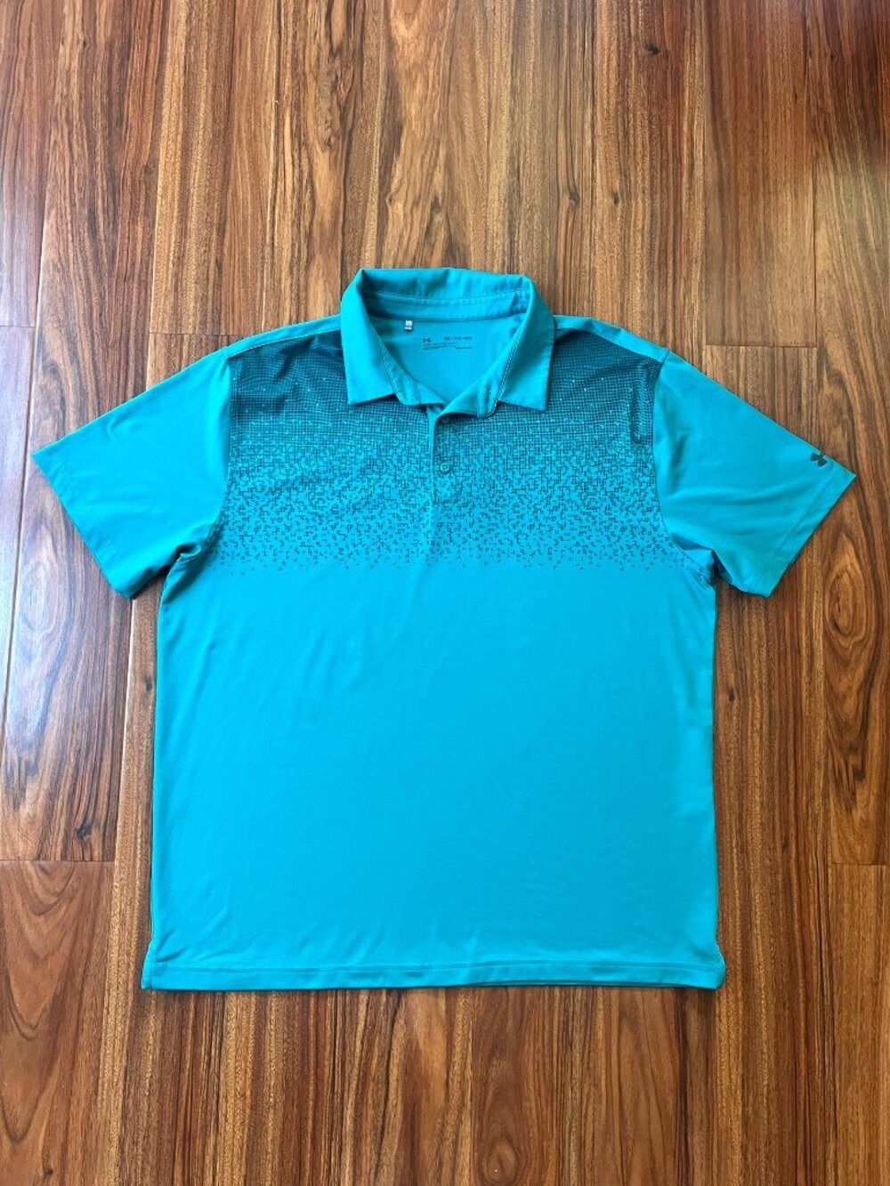 Under Armour Heatgear Tech Polo Shirt Loose Fit Teal 2XL